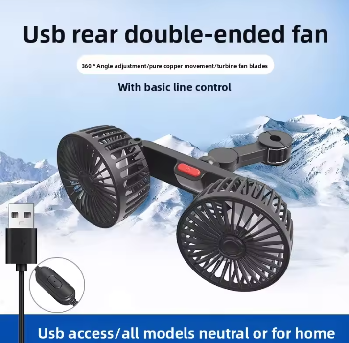 Adjustable Car Backseat Fan