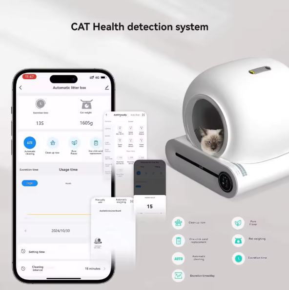 Self-Cleaning Cat Litter Box